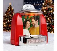 Smile lab Jukebox Retro Personalizado con Música y Foto, Fotos Personalizadas Regalo, Mini Jukebox con Iluminación LED, Regalos San Valentin para Mujer, Hombre, Parejas, Cumpleaños o Boda