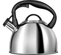 Smile MCN13/P Hervidor Inducción, Tetera con Silbato, Todo Tipo de Cocinas, 3 L, Acero Inoxidable, Mango Tacto Frío, Color Inox