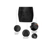 Smile - Mochila Antirrobo Impermeable para Portátil hasta 16 pulgadas The Rock con Puerto USB color Negro