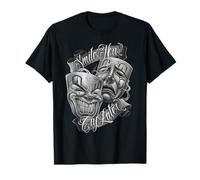Smile Now Cry Later Arte Chicano Tatuaje Cholo Clown Camiseta