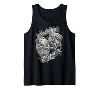 Smile Now Cry Later Arte Chicano Tatuaje Cholo Clown Camiseta sin Mangas