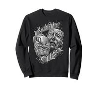 Smile Now Cry Later Arte Chicano Tatuaje Cholo Clown Sudadera