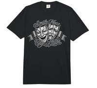 Smile Now Cry Later Chicano Art Tattoo Cholo Clown Chola Comfort Colors Adult Heavyweight T-Shirt
