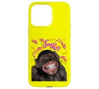 Smile! Smiling Chimpanzee with Braces Funny Humor Carcasa para iPhone 15 Pro MAX