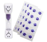 Smile - Temporizador para cepillos de dientes y 40 tabletas reveladoras (temporizador morado)