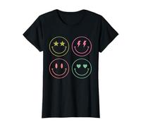 Smile World with Cute Aesthetic Icon Faces Camiseta