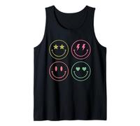 Smile World with Cute Aesthetic Icon Faces Camiseta sin Mangas