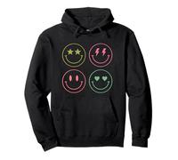 Smile World with Cute Aesthetic Icon Faces Sudadera con Capucha