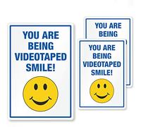 Smile You are Being Videotaped, EG calcomanía reflectante Set de SmartSign