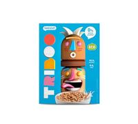 Smileat - Cereal TRIBOO Sabor a Dulce - Snack para peques - Sin Azúcar ni Sal Añadidos - Ecológico y 100% Vegetal - Textura Crunchy - Ideal con Leche o Yogur - 300g