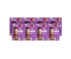 Smileat - Cereales TRIBOO Sabor a Cacao - Snack para peques - Sin Azúcar ni Sal Añadidos - Ecológico y 100% Vegetal - Textura Crunchy - Ideal con Leche o Yogur - Pack de 8x300g