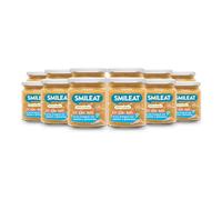 Smileat - Pack de 12 Tarritos de Ca-Chi-Tos de Arroz Integral, Salmón y Guisantes - Ecológico, Sin Azúcar Añadido, Sin Sal, Sin Gluten, Sin Leche, Sin Huevos - Ideal para peques a Partir de 10 Meses