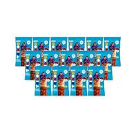 Smileat - Pack de 15 TRIBOO Snacks de Fruta sabor Arándano y Manzana - Aperitivo para Niños - Alternativa a Gominolas y Chuches - Ideal para el Cole y Meriendas - 375g