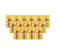 Smileat - Pack de 15 TRIBOO Snacks de Fruta sabor Plátano y Manzana - Aperitivo para Niños - Alternativa a Gominolas y Chuches - Ideal para el Cole y Meriendas - 375g