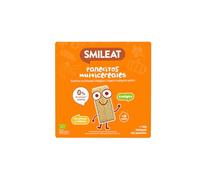 Smileat - Panecitos Multicereales - Snack para Peques +8 Meses - Ecológicos y Sin Gluten - Sin Azúcar Añadido - Ideal para Meriendas - 60g
