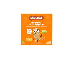 Smileat - Panecitos Multicereales - Snack para Peques +8 Meses - Ecológicos y Sin Gluten - Sin Azúcar Añadido - Ideal para Meriendas - 60g