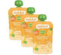 Smileat Pouch Leche de Almendra, Mango y Piña ECO +9m 3x100 gr