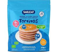 Smileat - Preparado para Tortitas de Avena Integral y Arándano - Con Vitamina B1 - Sin Azúcar Añadido - Fáciles de Hacer - Para Peques a Partir de 8 Meses - 125g