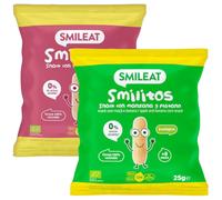 Smileat Smilitos +8m Fresa y Plátano ECO 25 gr + Manzana y Plátano ECO 25 gr