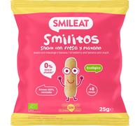 Smileat Smilitos Gusanitos Ecológicos de Fresa y Plátano 25g
