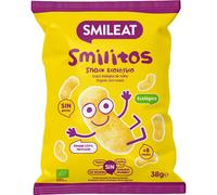Smileat - Smilitos Snack - Sabor a Maíz - Merienda divertida para peques desde 8 Meses - 1 Bolsa de 38g
