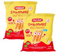 Smileat Smilondas de Maíz, Garbanzo, Lenteja, Tomate y Queso ECO 2x25 gr