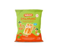 Smileat Smilondas | Snack Ecológico de Maíz, Garbanzo, Lenteja y Zanahoría | Para Bebés desde 15 Meses | Horneadas con Ingredientes Reales | Alternativa para una Merienda | 1 x 25g