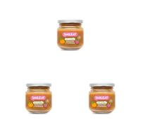 Smileat - Tarrito de Frutas Ecológicas con Melocotón y Frambuesa para peques +6 Meses - Sin Azúcar Añadido, Sin Sal, Sin Leche, Sin Huevos - 130g (Paquete de 3)