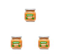 Smileat - Tarrito de Frutas Ecológicas con Pera y Manzana para peques +6 Meses - Sin Azúcar Añadido, Sin Sal, Sin Leche, Sin Huevos - 130g (Paquete de 3)