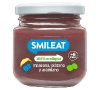 Smileat Tarrito de Manzana, Plátano y Arándano ECO +6m 130 gr
