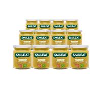 Smileat - Tarrito Ecológico con Verduras, Ingredientes Reales, para Bebés desde 6 Meses, sin Gluten, Sabor a Brócoli, Cordero y Chirivía - Pack de 12 x 230g = 2760g