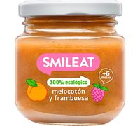 Smileat Tarrito Ecológico de Melocotón y Frambuesa 130 g