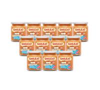Smileat - Tarritos CA-CHI-TOS de Estrellitas con Tomate, con Trocitos e Ingredientes Reales, para Bebés desde los 10 Meses, Sin Gluten - Pack de 12 x 230 g - 2760 g