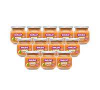 Smileat - Tarritos de Frutas, Ingredientes Reales, para Bebés desde 4 Meses, sin Gluten, Sabor a Pera, Ciruela y Plátano - Pack de 12 x 130 g 1560 g