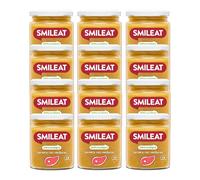 Smileat - Tarritos de Ternera con Verduras Ecológicos, Ingredientes Reales, para Bebés desde 6 Meses, Sin Gluten - Pack de 12 Tarros x 230 g = 2760 g