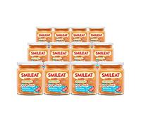 Smileat - Tarritos Ecológicos CA-CHI-TOS de Estrellitas con Tomate, con Trocitos e Ingredientes Reales, para Bebés desde los 10 Meses, Sin Gluten - Pack de 12 x 230 g - 2760 g