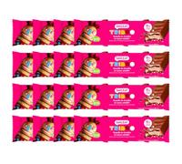 Smileat TRIBOO | Pack de 16 Barquillos ECO Rellenos de Chocolate con Leche y Cacao 44% - Snack Infantil Rico en Fibra, Sin Azúcares Añadidos