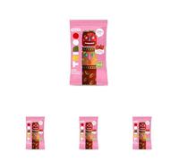 Smileat - TRIBOO Snacks de Fruta sabor Fresa y Manzana - Aperitivo para Niños - Alternativa a Gominolas y Chuches - Ideal para el Cole y Meriendas - 25gr (Paquete de 4)