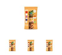 Smileat - TRIBOO Snacks de Fruta sabor Manzana - Aperitivo para Niños - Alternativa a Gominolas y Chuches - Ideal para el Cole y Meriendas - 25gr (Paquete de 4)