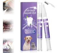 Smilepaws Dog Toothbrush, Whitening Smilepawsfor Dogs Teeth Tartar Control, Remove The Unpleasant Smell Smilepaws Oral Repair Gel For Cats And Dogs (2PCS)