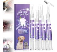 Smilepaws Dog Toothbrush, Whitening Smilepawsfor Dogs Teeth Tartar Control, Remove The Unpleasant Smell Smilepaws Oral Repair Gel For Cats And Dogs (6PCS)