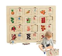 Smileshiney de números para niños pequeños, cognitivos para Aprender números - Tablero de Actividades para el Desarrollo temprano de Las Habilidades motoras para, niñas y