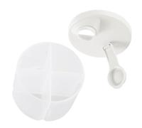 Smileshiney Envase de leche en polvo,Envase de fórmula para bebés para llevar,Contenedor giratorio para refrigerios de viaje para almacenamiento de alimentos | Caja de fideos de arroz con 4