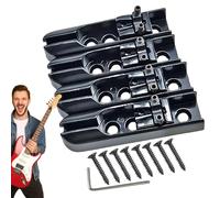 Smileshiney Puente de bajo individual, puente de bajo de una sola cuerda, 4 puentes de guitarra, 4 puentes de guitarra, piezas de bajo de repuesto, soportes de cuerdas, accesorios para guitarra