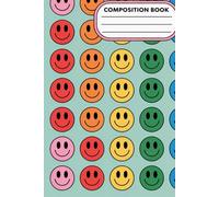Smiley Faces Aesthetic Preppy Composition Notebook: 120 Pages Composition Book, with Cutest Cover Design, designed for Drawing, Creative Writing, ... Cover Design, designed for Drawing, Creat