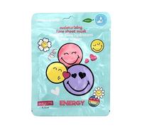 Smiley Mascarilla Facial - ácido Hialurónico - Pomelo Rosa - 12 Piezas en un Pack Económico - Mascara Facial - Mascarillas Belleza - Mascarilla Facial Niños - Set Belleza Niñas