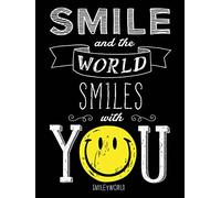 Smiley "Smile y el Mundo Sonríe, con You Canvas, Multicolor, 60 x 80 cm