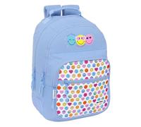 SMILEY WORLD JOYFUL - Mochila Doble Adaptable Carro, Tejido Reciclable, Ideal para Niños de Diferentes Edades, Cómoda y Versátil, Calidad y Resistencia, 32x15x42 cm