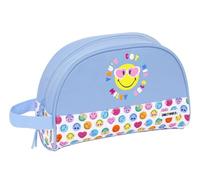 Smiley World Joyful - Neceser Escolar Infantil Pequeño con Asa, Neceser Infantil, Adaptable a Carro, Tejido Reciclable, Cómodo y Versátil, Calidad y Resistencia, 28x10x18 cm