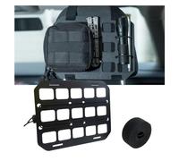 smilfuy Panel rígido MOLLE para vehículo, organizador táctico para visera solar de coche, funda de herramientas EDC, soporte de almacenamiento para equipo de camión, estante de almacenamiento modular